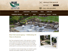 Tablet Screenshot of bluetreelandscaping.com